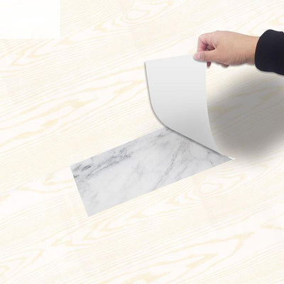 Bedroom Floor Wood Grain Floor Sticker