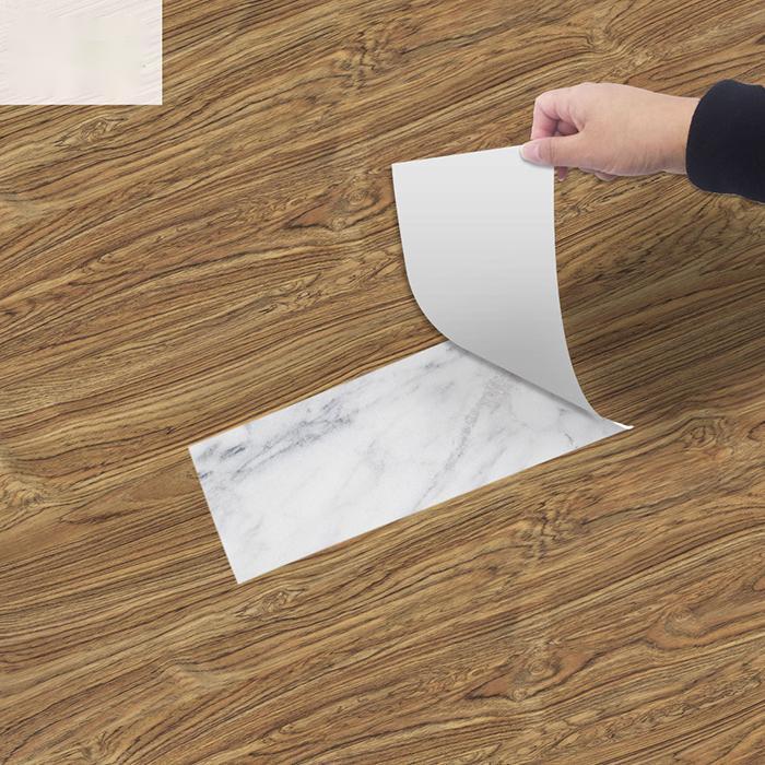 Bedroom Floor Wood Grain Floor Sticker