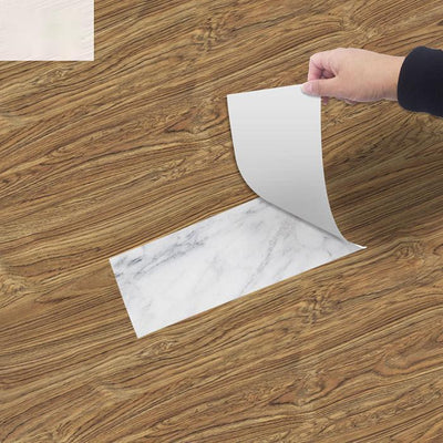 Bedroom Floor Wood Grain Floor Sticker