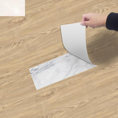 Bedroom Floor Wood Grain Floor Sticker