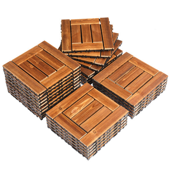 20pcs Carbonized Pine Flooring