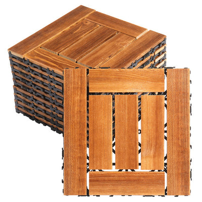 20pcs Carbonized Pine Flooring