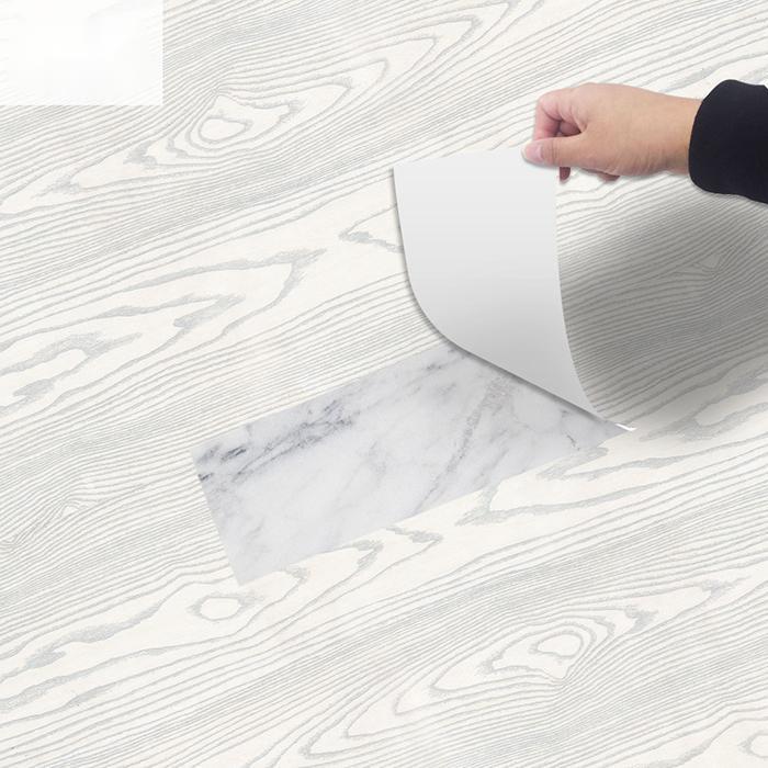 Bedroom Floor Wood Grain Floor Sticker