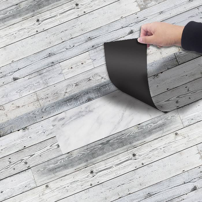 Bedroom Floor Wood Grain Floor Sticker, Style1 / 1roll