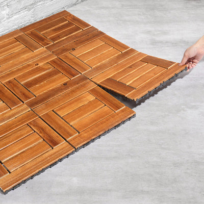 20pcs Carbonized Pine Flooring