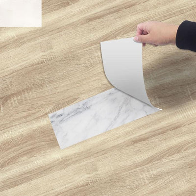 Bedroom Floor Wood Grain Floor Sticker